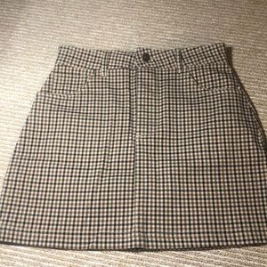 F21 Plaid Skirt